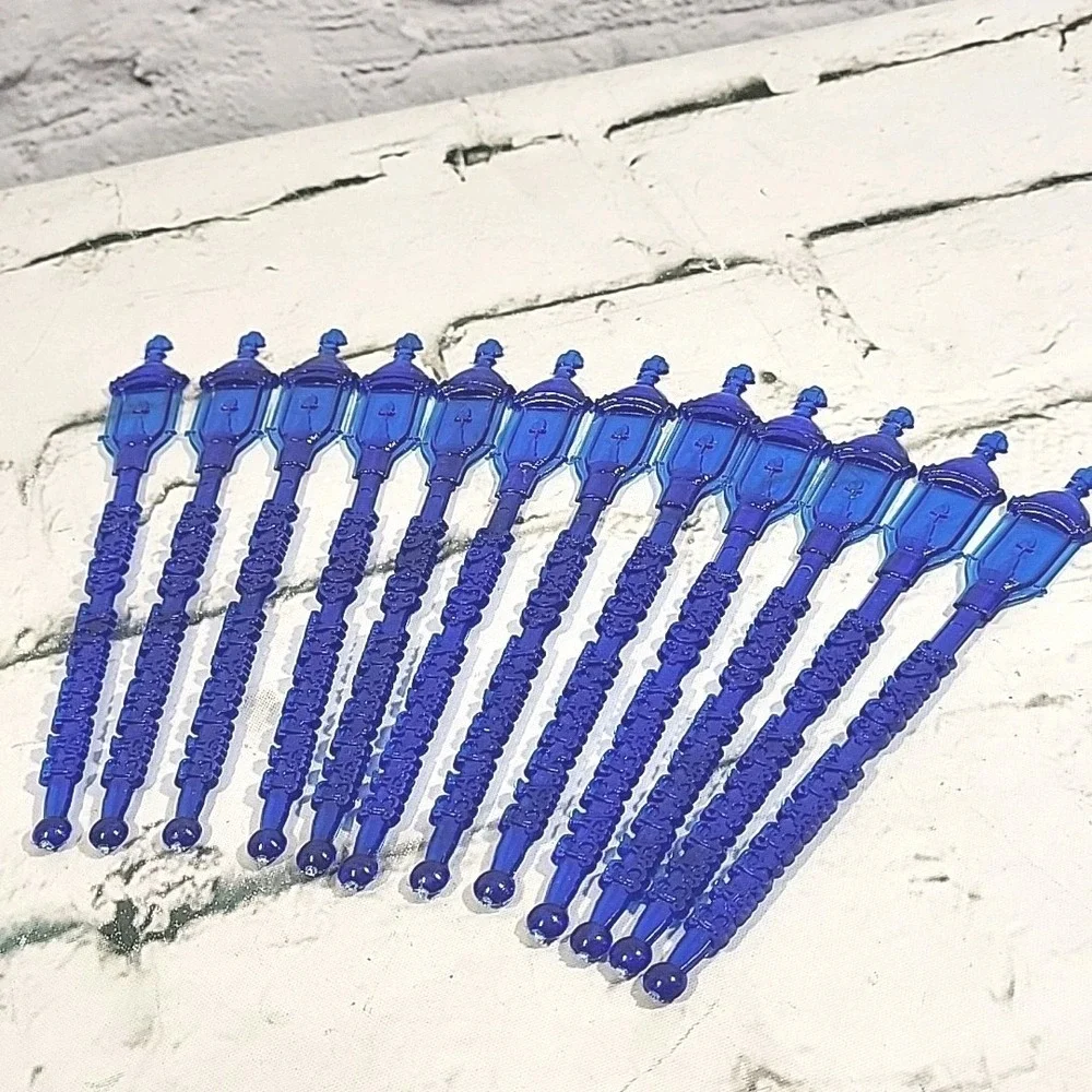 HOYT HOTEL Portland OR Barbary Coast Vintage Swizzle‎ Sticks Blue Set of 12